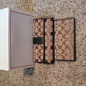 Coch wallet and check book holder